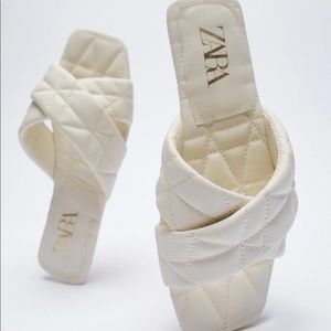 Zara Quilted Slides Size 40 *Sold Out*